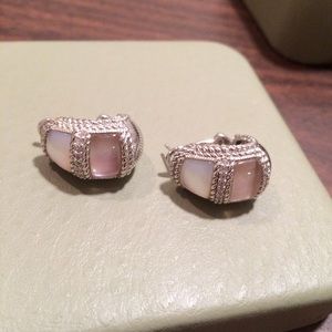 Judith Ripka SS / Mother of Pearl / Rose Quartz